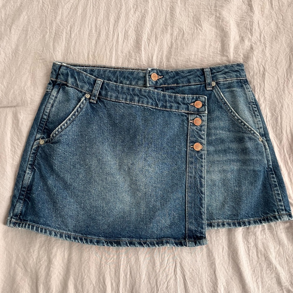 NWOT We The Free Wynne Denim Skirt